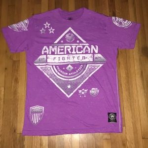 Purple American Fighter shirt